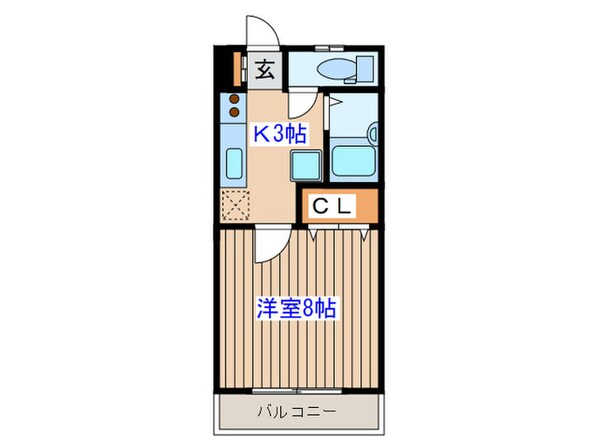 バ－シティハウス泉Ａの物件間取画像